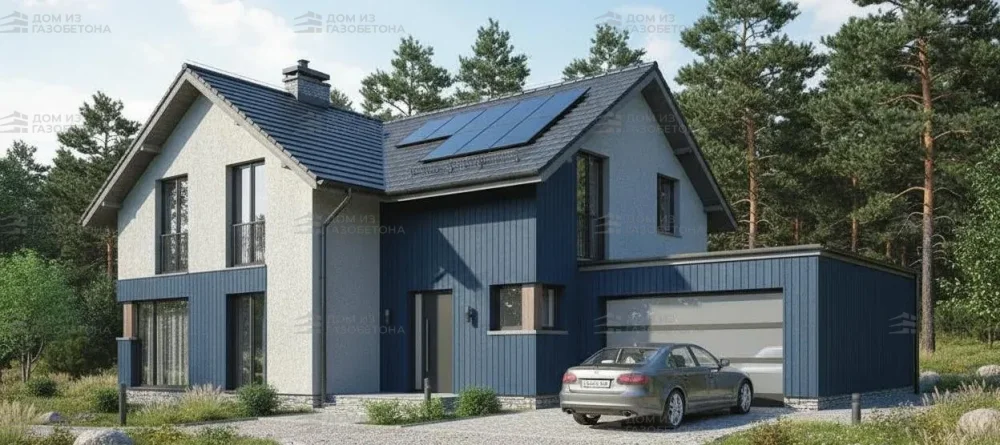 Проект Двухэтажный дом 17 на 9, 194 м2