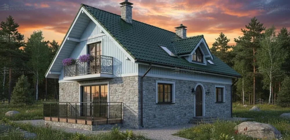 Проект Двухэтажный дом 15 на 13, 195 м2