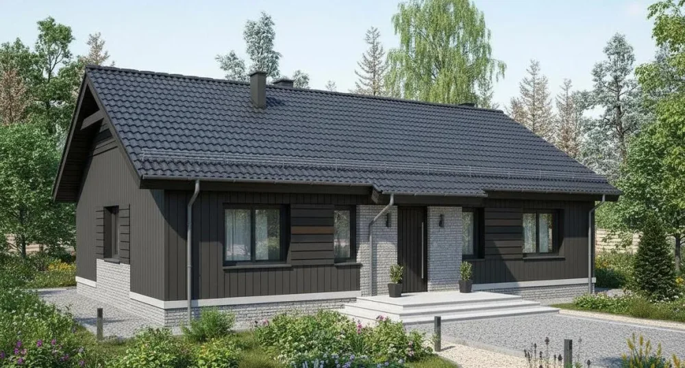 Проект Одноэтажный дом 13 на 10, 100 м2