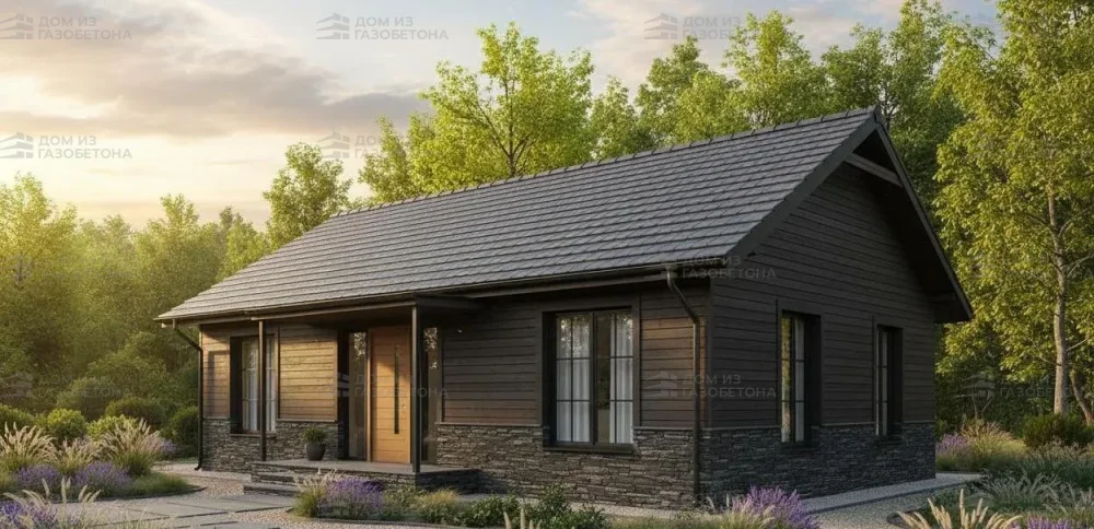 Проект Одноэтажный дом 12 на 10, 84 м2