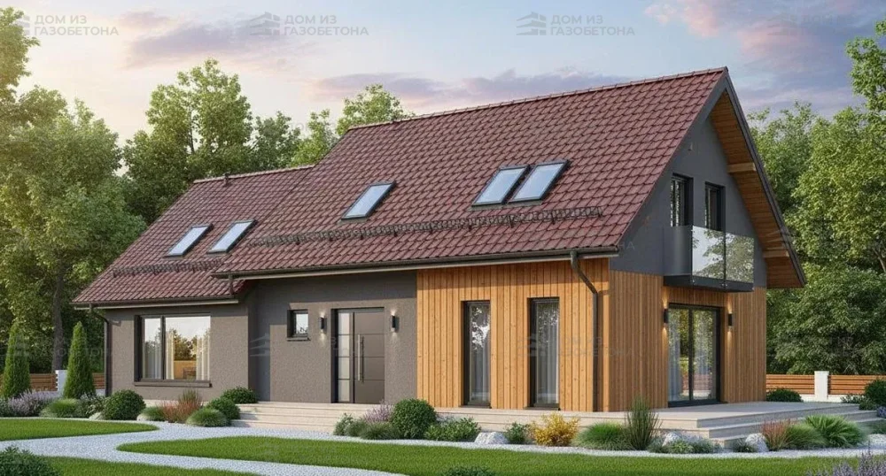 Проект Двухэтажный дом 16 на 10, 197 м2