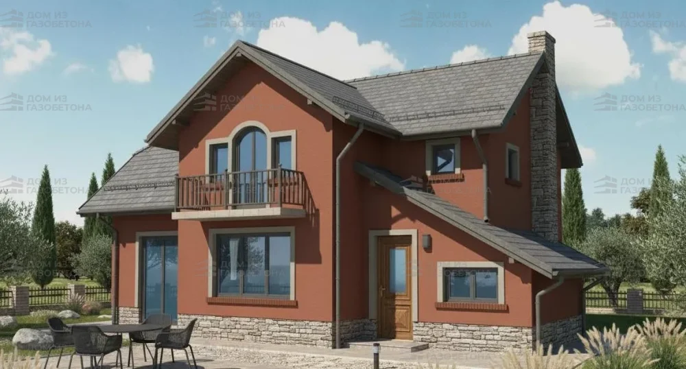 Проект Двухэтажный дом 11 на 11, 149 м2