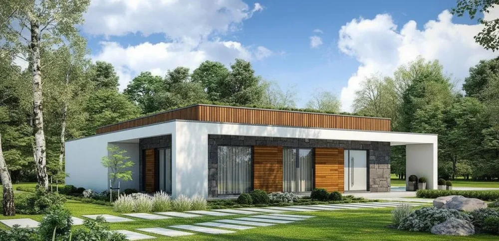 Проект Одноэтажный дом 14 на 17, 165 м2