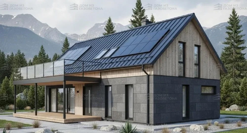 Проект Двухэтажный дом 12 на 14, 159 м2