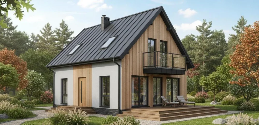 Проект Двухэтажный дом 8 на 12, 107 м2